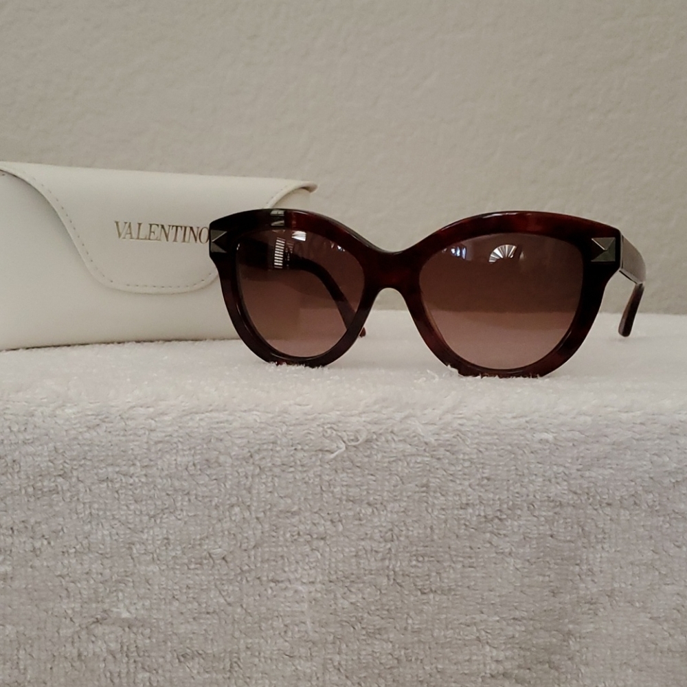 NWOT, Valentino, Large Acetate Frame, Sunglasses
